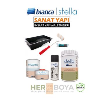Bianca Stella 1 lt Beyaz 0101 Boya Seti