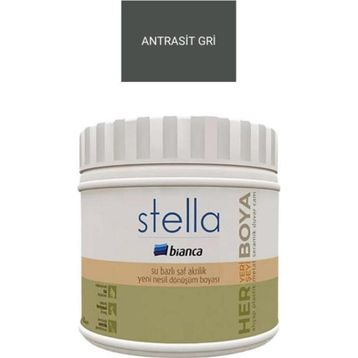 Bianca Stella Antrasit Gri 0.5 L Saf Akrilik Boya