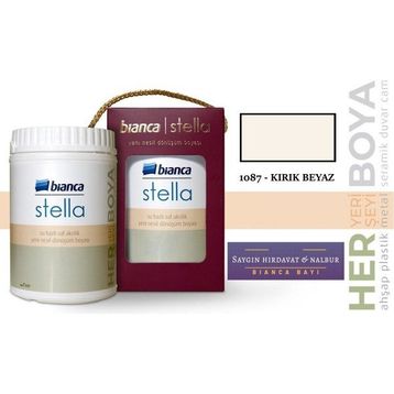 Bianca Stella Kırık Beyaz 0.5 L Su Bazlı Saf Akrilik Boya