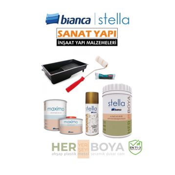 Bianca Stella Siyah 1 lt Boya Seti