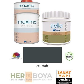 Bianca Stella Siyah 500 ml Su Bazlı Boya