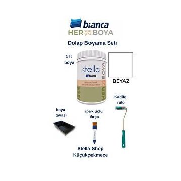 Bianca Stella Su Bazlı 1 lt Çakıllı Kum Akrilik Boya