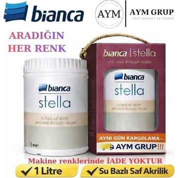 Bianca Stella Su Bazlı 1 lt Soft Yeşil Akrilik Boya