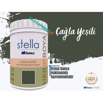 Bianca Stella Su Bazlı Saf 1 lt Çağla Yeşili Akrilik Boya