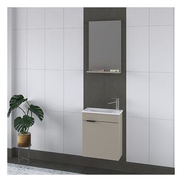 Biani Fix Arya 50 cm Latte Banyo Dolabı