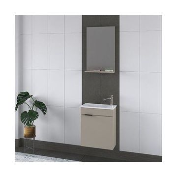 Biani Fix Arya 50 cm Latte Banyo Dolabı
