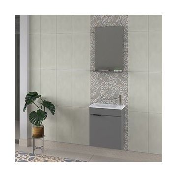 Biani Fix Arya 50 CM Mat Gri Banyo Dolabı