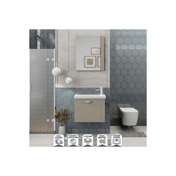 Biani Fix Maxila 60 cm Latte Banyo Dolabı