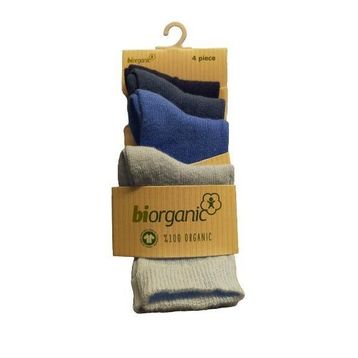 Bibaby 68387 Mavi Biorganic 4Lü New Basıc Çocuk Çorap