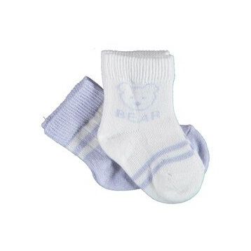 Bibaby 68412 Biorganic Bear 2'li Lila Kız Çorap