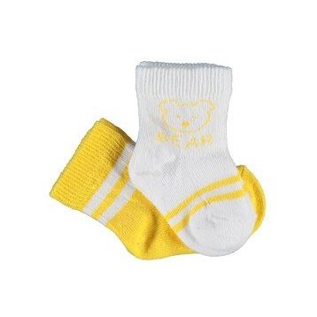 Bibaby 68412 Biorganic Bear 2'li Sarı Kız Çorap