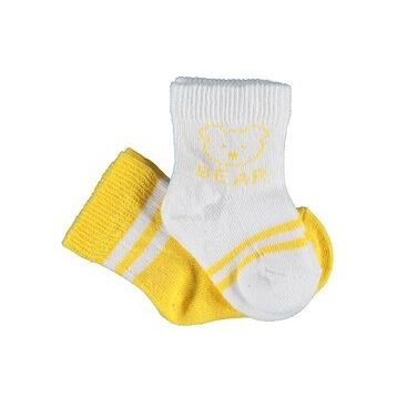Bibaby 68412 Biorganic Bear 2'li Sarı Kız Çorap