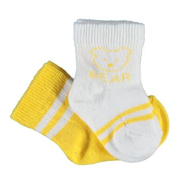 Bibaby 68412 Biorganic Bear 2'li Sarı Kız Çorap