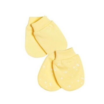 Bibaby 72165 Sarı Ekru Biorganic Fly Dandelions 2'li Eldiven