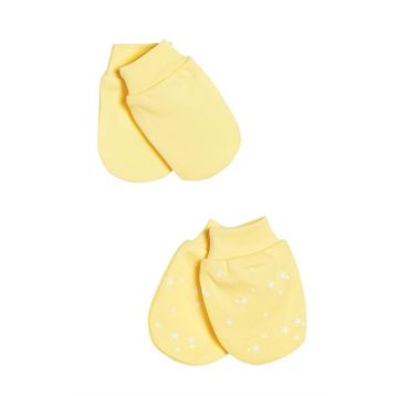 Bibaby 72165 Sarı Ekru Biorganic Fly Dandelions 2'li Eldiven