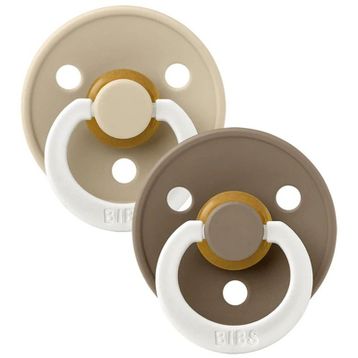 Bibs 0-6 Ay 2 Adet Colour Dark Oak-Vanilla Emzik