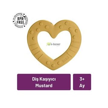 Bibs Baby Bitie Mustard Diş Kaşıyıcı
