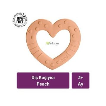 Bibs Baby Bitie Peach Diş Kaşıyıcı