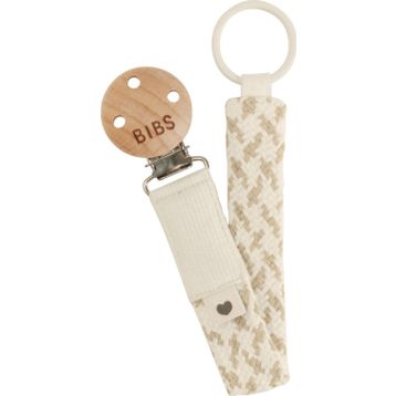 Bibs Paci Braid Ivory Vanilla Emzik Askısı