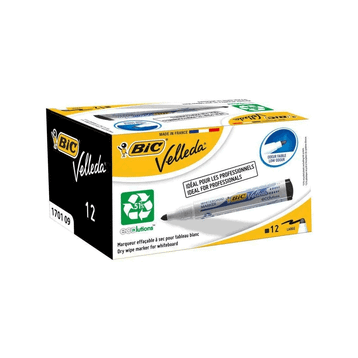 Bic 1701 Velleda Siyah 12'li Paket Tahta Kalemi