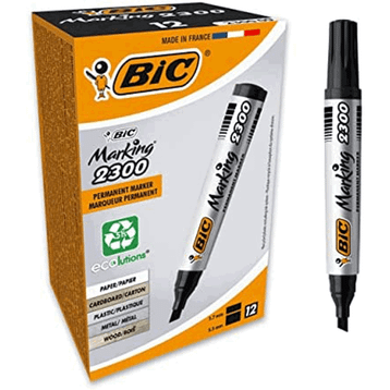 Bic 2300 Marker Siyah 12'li Kalem