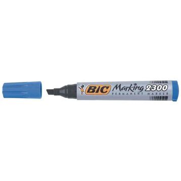 Bic 2300 Mavi Kesik Uç Permanent Marker Kalem