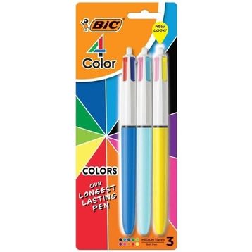 Bic 4 Colours 3'lü Tükenmez Kalem Seti