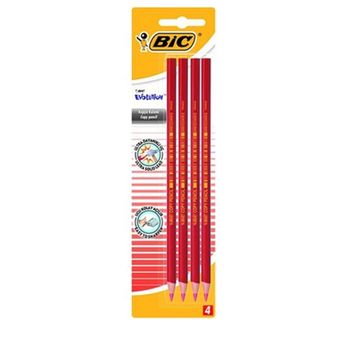 Bic 4'lü Evolution Kırmızı Kopya Kalemi