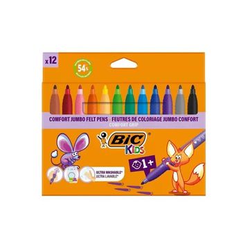 Bic 517250 Comfort Jumbo 12 Renk Keçeli Kalem