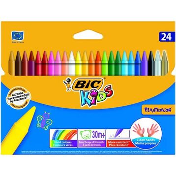 Bic 8297724 Plastıdecor 24 Renk Pastel Boya