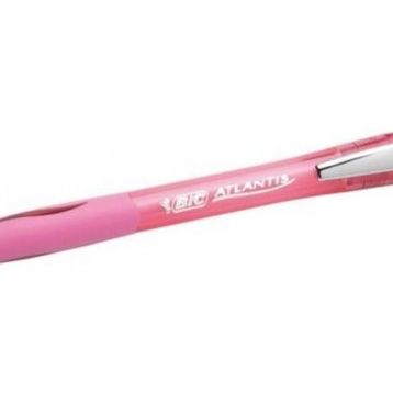 Bic Atlantis Pembe Tükenmez Kalem