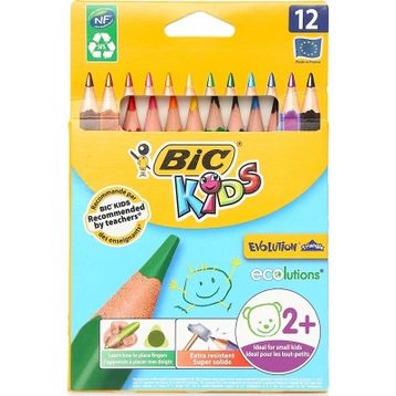 Bic Evolution Üçgen 12'li Kuru Boya