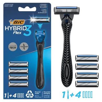 Bic Flex 3 Hybrid 1 Sap + 4 Başlık 3 Bıçak Erkek Tıraş Bıçağı