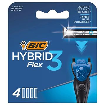 Bic Flex 3 Hybrid 3 Bıçaklı 4 Yedek Kartuşlu 2 Adet Tıraş Bıçağı