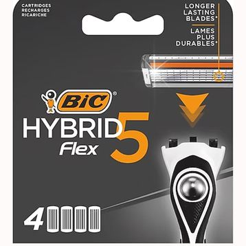 Bic Flex 5 Hybrid 4'lü Kutu Yedek Tıraş Bıçağı Kartuşu