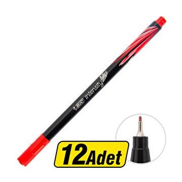 Bic Intensity 0.4 mm Kırmızı 12'li Fineliner Kalem