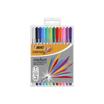 Bic Intensity Medium 12'li Liner Keçe Uçlu Kalem 0,8 Mm Medium Uç Karışık