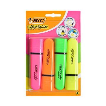 Bic Karışık Renk 4'lü Fosforlu Kalem