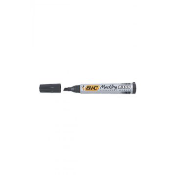 Bic Permanent Kesik Uçlu 12 Adet Siyah Markör