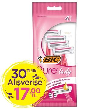 BIC Pure 3 Pink Lady Traş Bıçağı