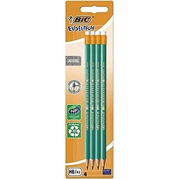 Bic Silgili Evolution 655 HB 4 Adet Kurşun Kalem