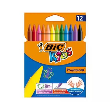 Bic Silinebilir Plastidecor 12 Renk Üçgen Pastel Boya