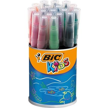 Bic Visa Fırça Uçlu Keçeli 10'lu Boya Kalemi