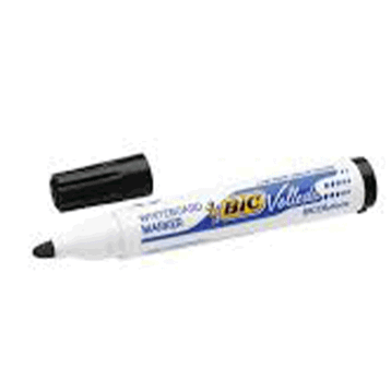 Bic Yuvarlak Uçlu Velleda Siyah Tahta Kalemi