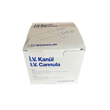 Bıçakcılar 22G 50 Adet Mavi Anjiokat