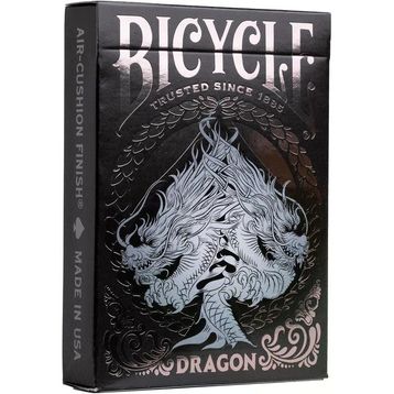 Bicycle Black Dragon Gümüş Folyo Premium 1 Güverte Oyun Kartları