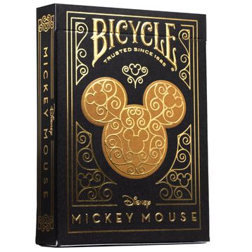Bicycle Disney Mickey Mouse Siyah ve Altın Sarısı Oyun Kartları