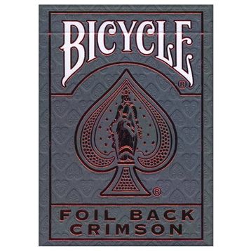 Bicycle Foil Back Crimson Oyun Kartları