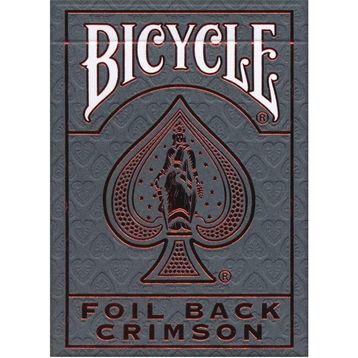 Bicycle Foil Back Crimson Oyun Kartları