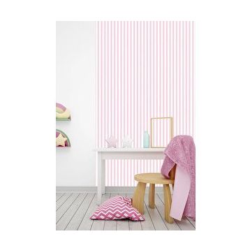 Bien 425-3 Pembe Çizgi Desenli Çocuk Duvar Kağıdı